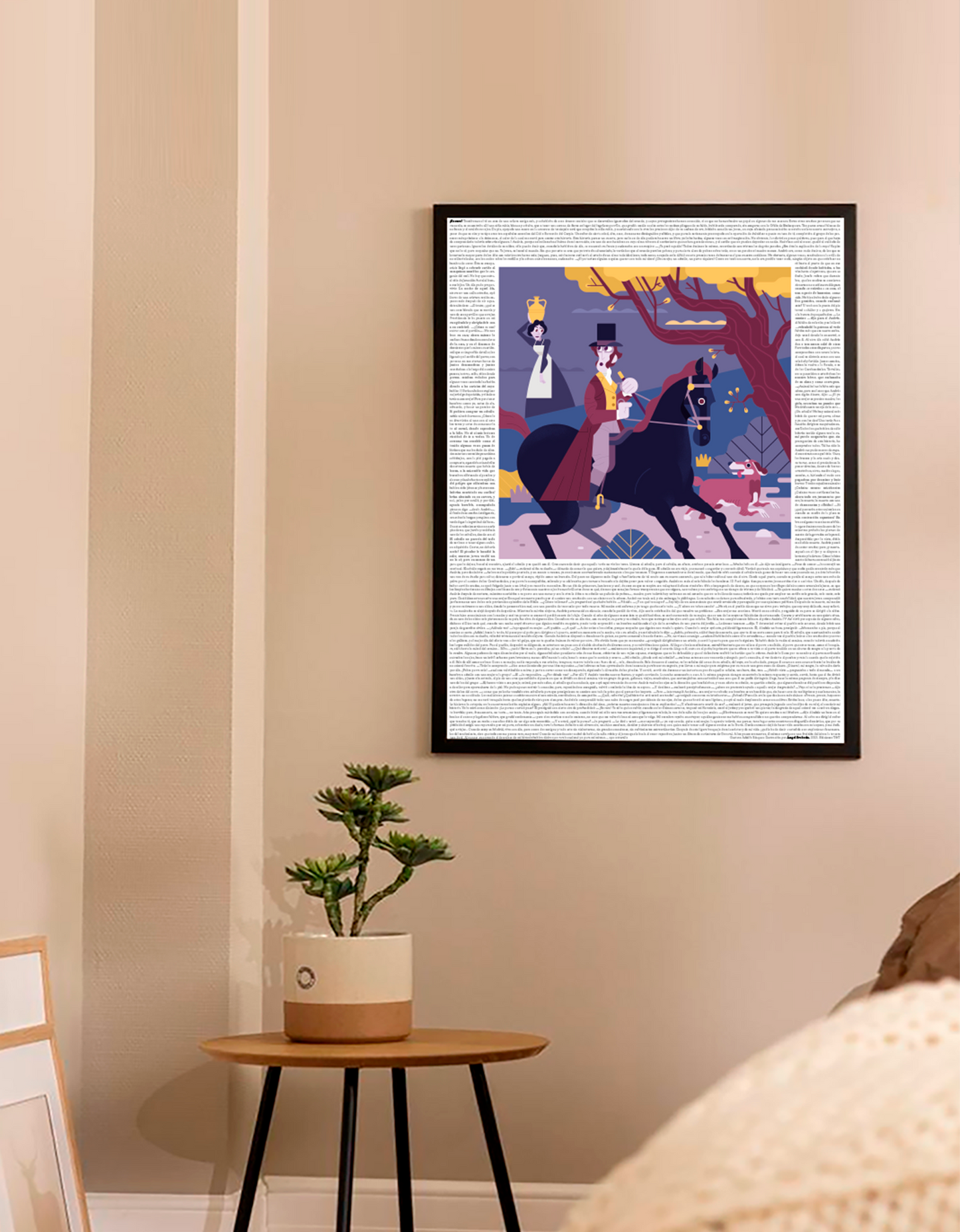 Lámina Leyendas de Bécquer - ¡Es raro! por Ángel Svoboda