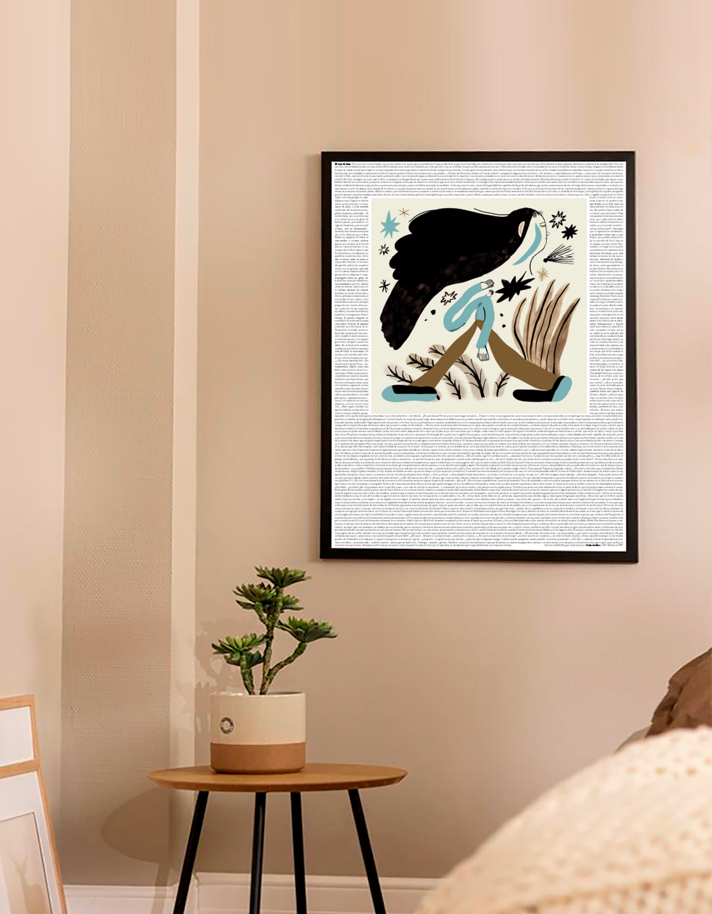 Lámina Leyendas de Bécquer - El rayo de luna por Cinta Arribas